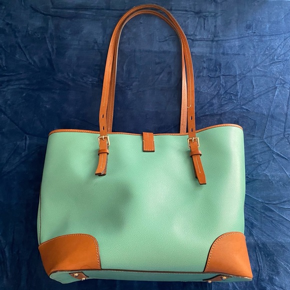 Dooney & Bourke Large Claremont Dover Tote Shoulder Bag. Mint Green - Picture 2 of 9